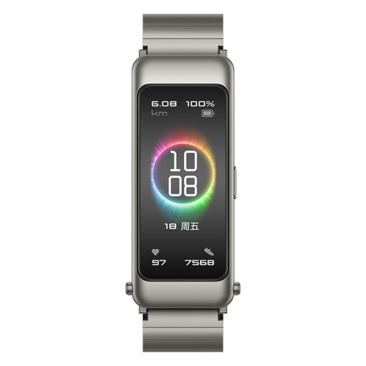 Original Huawei Band B6 FDS-B19 1.53 inch AMOLED Screen IP57 Waterproof Smart Bluetooth Earphone Wristband Bracelet, Pride Version, Support Heart Rate Monitor / Information Reminder / Sleep Monitor (Titanium Silver Grey) - Wearable Devices by buy2fix | Online Shopping UK | buy2fix