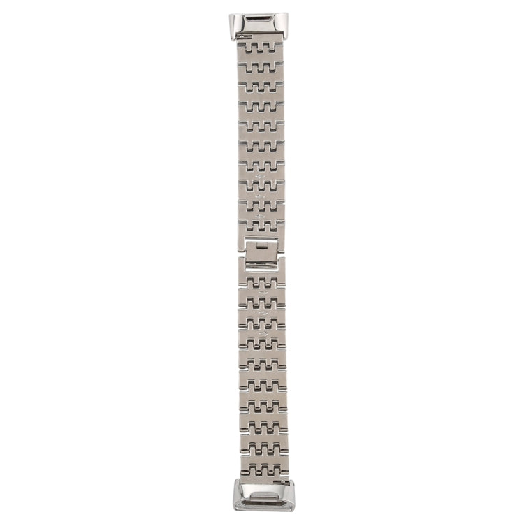 For Fitbit Charge 3 Diamond-studded Stainless Steel  Watch Band(Silver) - Watch Bands by buy2fix | Online Shopping UK | buy2fix