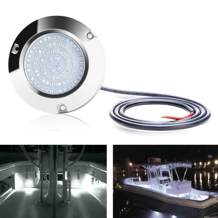 Ship / Yacht 10-30V 90LEDs Waterproof Stainless Steel Underwater Light (White Light) - Marine Accessories & Parts by buy2fix | Online Shopping UK | buy2fix