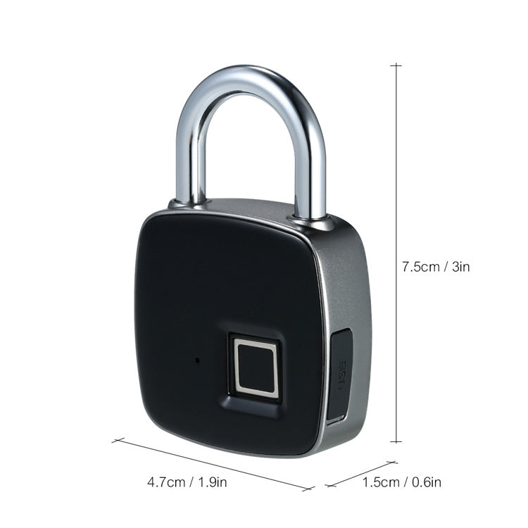 Anytek P3+ Against Theft Non-password Electrically Intelligent Fingerprint Padlock, Support APP Unlock - Padlocks by Anytek | Online Shopping UK | buy2fix