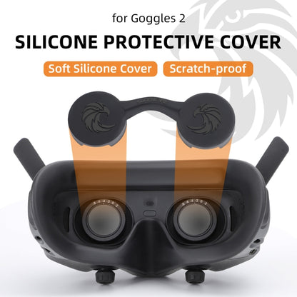 For DJI Goggles 2 / Goggles 3 Lens Cover Dust-proof VR Lens Silicone Case Soft Protector (Black) -  by Sunnylife | Online Shopping UK | buy2fix