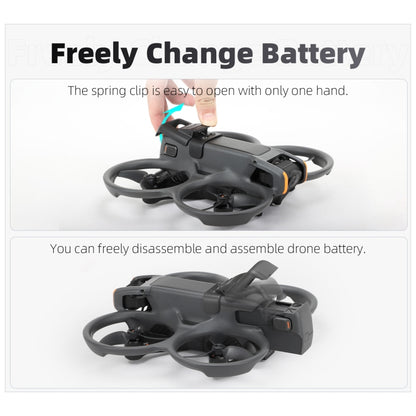 For DJI Avata 2 Sunnylife Battery Anti-release Buckle Clip Lock-up Anti-falling Battery Safety Lock Buckle Guard (Black) - Other by Sunnylife | Online Shopping UK | buy2fix