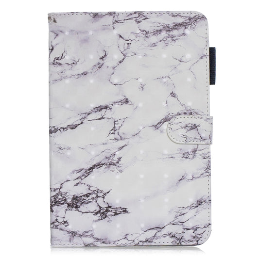 3D Horizontal Flip Leather Case with Holder & Card Slots For  Galaxy Tab A 8 (2019)(White Marble) - Tab A 8.0 & S Pen (2019) P200/P205 by buy2fix | Online Shopping UK | buy2fix