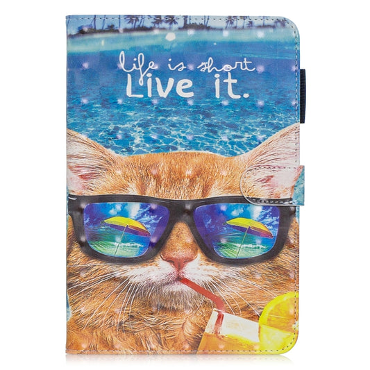 3D Horizontal Flip Leather Case with Holder & Card Slots For  Galaxy Tab A 8 (2019)(Undersea Cat) - Tab A 8.0 & S Pen (2019) P200/P205 by buy2fix | Online Shopping UK | buy2fix