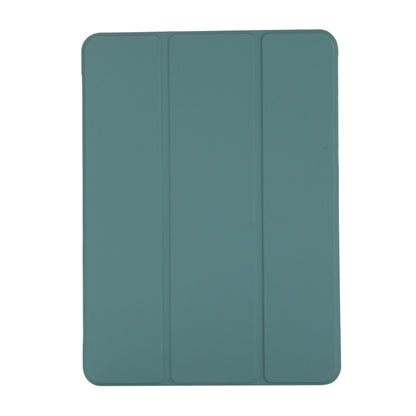 3-folding Skin Texture Horizontal Flip TPU + PU Leather Case with Holder For iPad Air 11 2024 / 2022 / 2020 10.9 (Green) - iPad Air (2022) / (2020) 10.9 Cases by buy2fix | Online Shopping UK | buy2fix