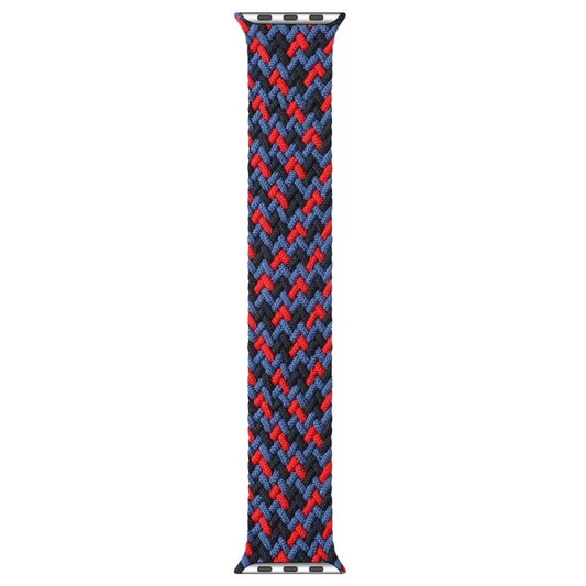 Mixed Color Nylon Braided Single Loop Watch Band For Apple Watch Ultra 49mm&Watch Ultra 2 49mm / Series 9&8&7 45mm / SE 3&SE 2&6&SE&5&4 44mm / 3&2&1 42mm, Size:S(Red Camouflage) - Watch Bands by buy2fix | Online Shopping UK | buy2fix