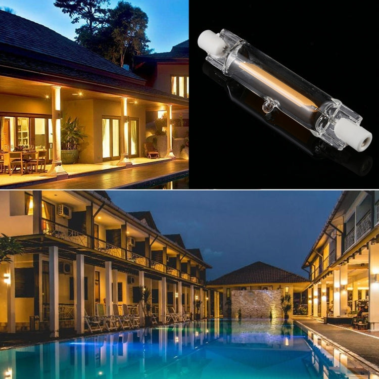 R7S 110V 3W 78mm COB LED Bulb Glass Tube Replacement Halogen Lamp Spot Light(3000K Warm Light) - LED Blubs & Tubes by buy2fix | Online Shopping UK | buy2fix