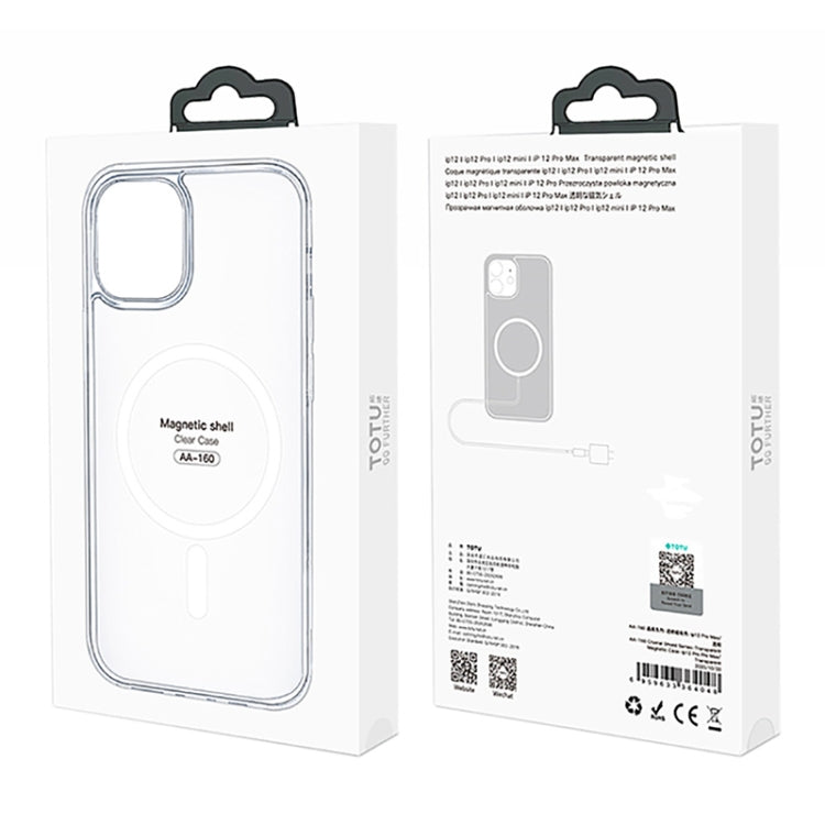 For iPhone 12 Pro Max TOTUDESIGN AA-160 Crystal Shield Series MagSafe Transparent Case - iPhone 12 Pro Max Cases by TOTUDESIGN | Online Shopping UK | buy2fix