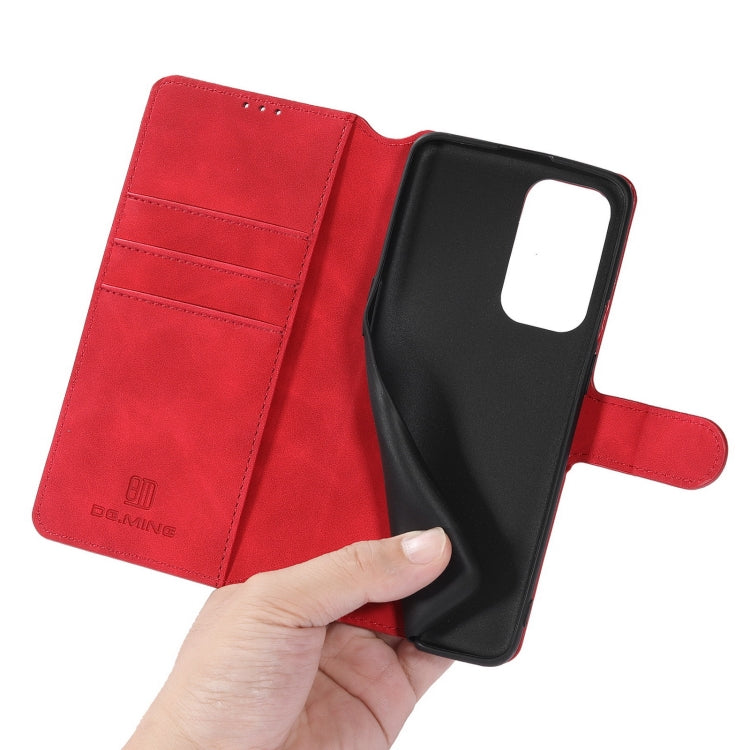 For OnePlus 9 DG.MING Retro Oil Side Horizontal Flip Leather Case with Holder & Card Slots & Wallet(Red) - OnePlus Cases by DG.MING | Online Shopping UK | buy2fix