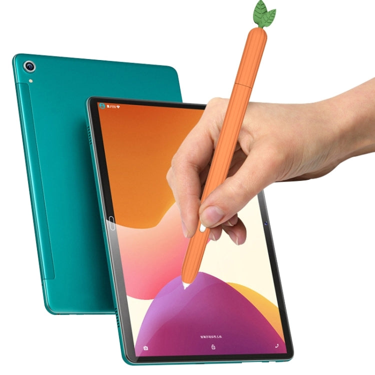 For Samsung Galaxy Tab S6 Lite P610 / P615 Fruit and Vegetable Shape Stylus Silicone Protective Case(Small Pineapple) - Pencil Accessories by buy2fix | Online Shopping UK | buy2fix