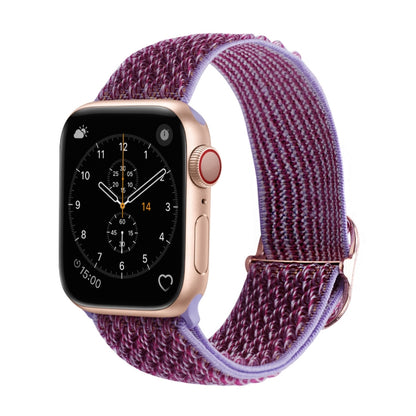 Wave Texture Nylon Watch Band For Apple Watch Ultra 49mm&Watch Ultra 2 49mm / Series 9&8&7 45mm / SE 3&SE 2&6&SE&5&4 44mm / 3&2&1 42mm(Lilac) - Watch Bands by buy2fix | Online Shopping UK | buy2fix