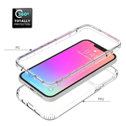 For iPhone 13 Shockproof High Transparency Two-color Gradual Change PC+TPU Candy Colors Protective Case(Red) - iPhone 13 Cases by buy2fix | Online Shopping UK | buy2fix