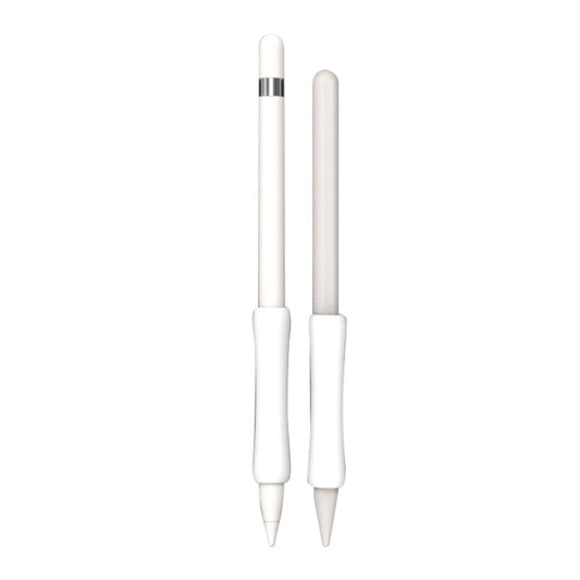 Stylus Touch Pen Silicone Protective Cover For Apple Pencil 1 / 2(White) - Pencil Accessories by buy2fix | Online Shopping UK | buy2fix