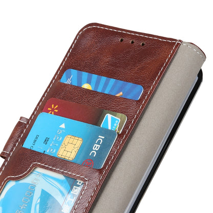 For OPPO A16 Retro Crazy Horse Texture Horizontal Flip Leather Case with Holder & Card Slots & Photo Frame & Wallet(Brown) - OPPO Cases by buy2fix | Online Shopping UK | buy2fix