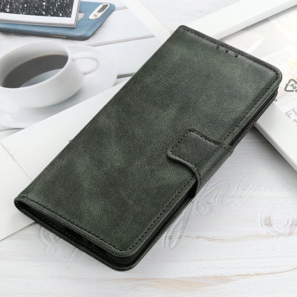 For OPPO A16 Mirren Crazy Horse Texture Horizontal Flip Leather Case with Holder & Card Slots & Wallet(Dark Green) - OPPO Cases by buy2fix | Online Shopping UK | buy2fix