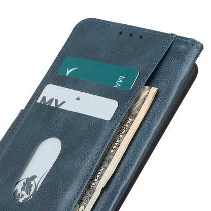 For OPPO A16 Mirren Crazy Horse Texture Horizontal Flip Leather Case with Holder & Card Slots & Wallet(Blue) - OPPO Cases by buy2fix | Online Shopping UK | buy2fix