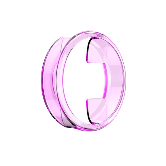 For Garmin Lily TPU Half-pack Candy Color Protective Case(Transparent Purple) - Watch Cases by buy2fix | Online Shopping UK | buy2fix