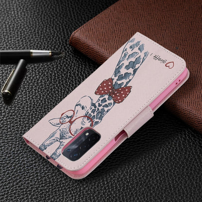 For OPPO A74 / A93 / A54 5G Colored Drawing Pattern Horizontal Flip Leather Case with Holder & Card Slots & Wallet(Deer) - OPPO Cases by buy2fix | Online Shopping UK | buy2fix