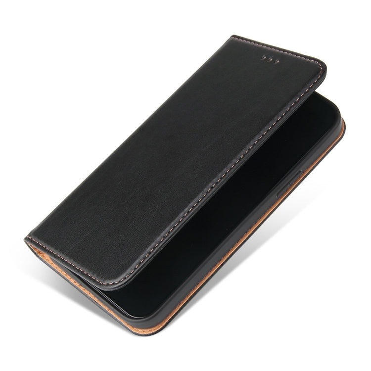 For iPhone 13 mini Fierre Shann PU Leather Texture Horizontal Flip Leather Case with Holder & Card Slots & Wallet (Black) - iPhone 13 mini Cases by FIERRE SHANN | Online Shopping UK | buy2fix