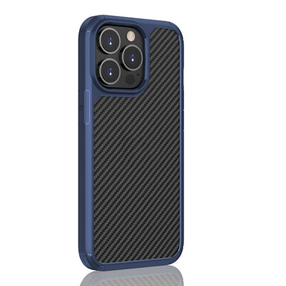 For iPhone 13 Pioneer Carbon Fiber Texture Shockproof TPU + PC Case(Blue) - iPhone 13 Cases by buy2fix | Online Shopping UK | buy2fix