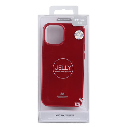 For iPhone 13 mini GOOSPERY JELLY Full Coverage Soft Case (Red) - iPhone 13 mini Cases by GOOSPERY | Online Shopping UK | buy2fix