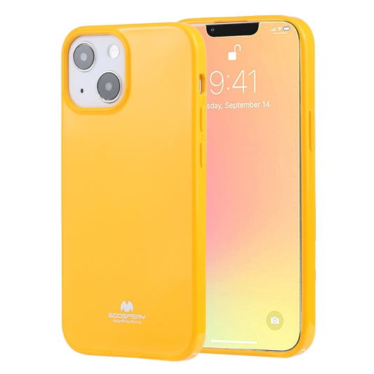 For iPhone 13 mini GOOSPERY JELLY Full Coverage Soft Case (Yellow) - iPhone 13 mini Cases by GOOSPERY | Online Shopping UK | buy2fix