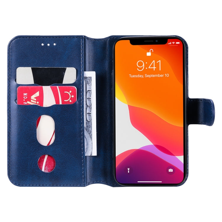 For iPhone 13 mini Classic Calf Texture PU + TPU Horizontal Flip Leather Case with Holder & Card Slots & Wallet (Blue) - iPhone 13 mini Cases by buy2fix | Online Shopping UK | buy2fix