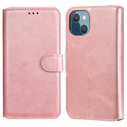 For iPhone 13 mini Classic Calf Texture PU + TPU Horizontal Flip Leather Case with Holder & Card Slots & Wallet (Rose Gold) - iPhone 13 mini Cases by buy2fix | Online Shopping UK | buy2fix