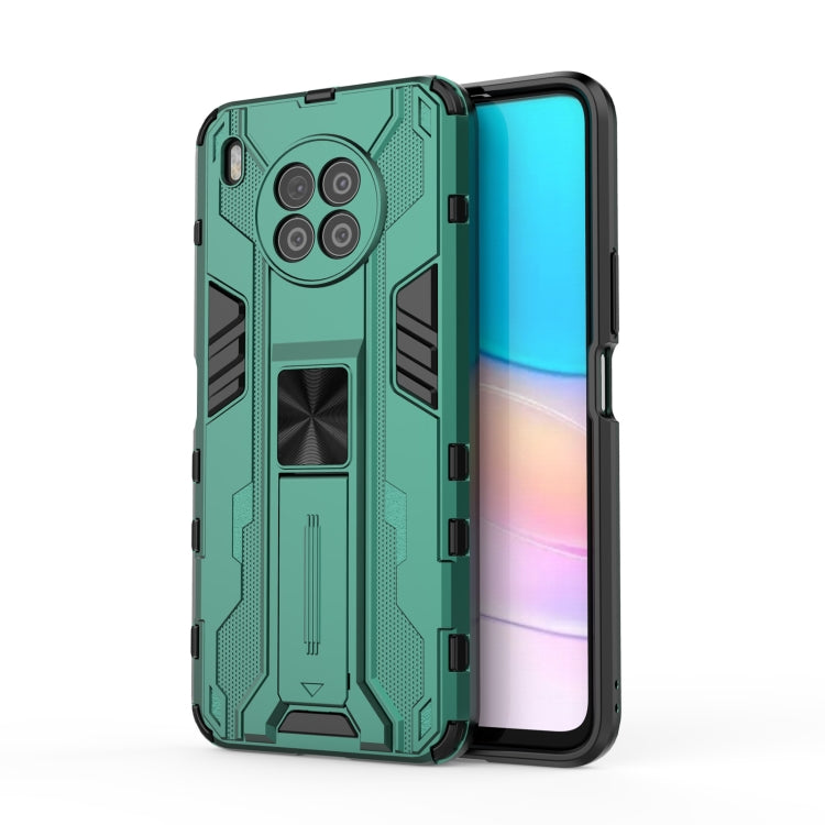 For Huawei nova 8i Supersonic PC + TPU Shock-proof Protective Case with Holder(Green) - Huawei Cases by buy2fix | Online Shopping UK | buy2fix