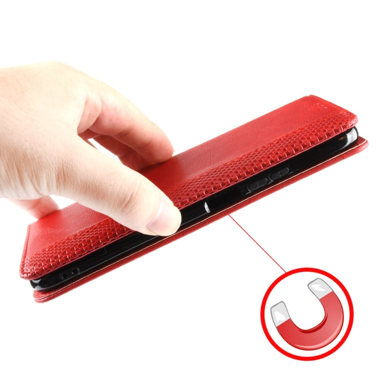 For Nokia XR20 Magnetic Buckle Retro Crazy Horse Texture Horizontal Flip Leather Case with Holder & Card Slots & Photo Frame(Red) - Nokia Cases by buy2fix | Online Shopping UK | buy2fix