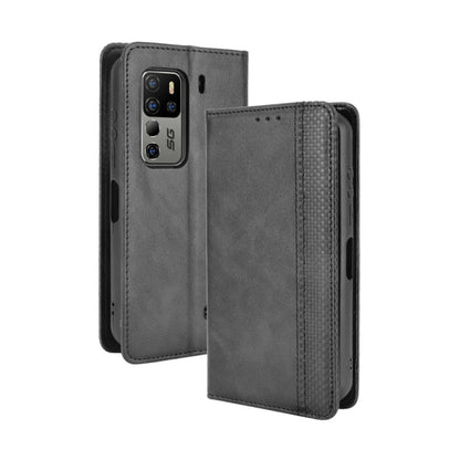 For Ulefone Armor 11 5G / Armor 11T 5G Magnetic Buckle Retro Crazy Horse Texture Horizontal Flip Leather Case with Holder & Card Slots & Photo Frame(Black) - More Brand by buy2fix | Online Shopping UK | buy2fix