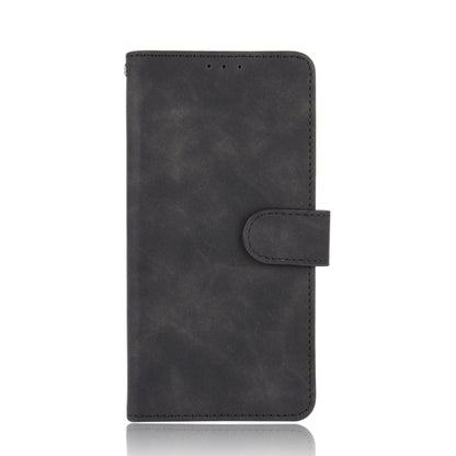 For iPhone 13 Solid Color Skin Feel Magnetic Buckle Horizontal Flip Calf Texture PU Leather Case with Holder & Card Slots & Wallet(Black) - iPhone 13 Cases by buy2fix | Online Shopping UK | buy2fix