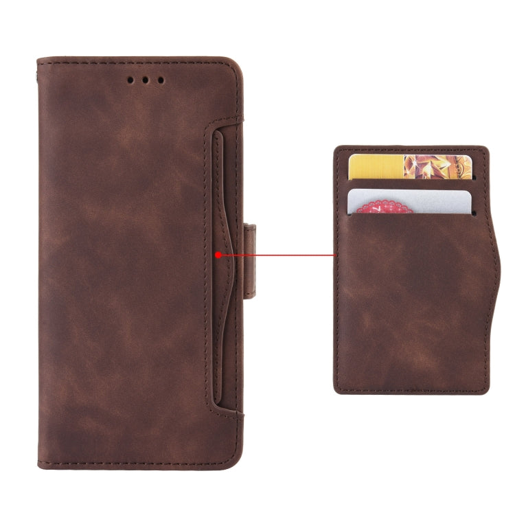 For OPPO A16 Skin Feel Calf Pattern Horizontal Flip Leather Case with Holder & Card Slots & Photo Frame(Brown) - OPPO Cases by buy2fix | Online Shopping UK | buy2fix