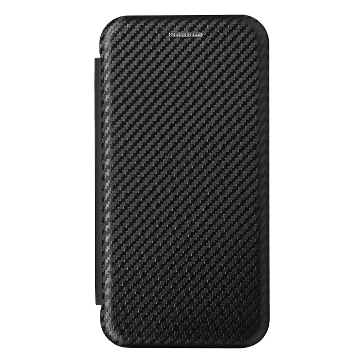 For iPhone 13 mini Carbon Fiber Texture Horizontal Flip TPU + PC + PU Leather Case with Card Slot (Black) - iPhone 13 mini Cases by buy2fix | Online Shopping UK | buy2fix