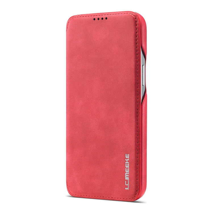 For iPhone 13 mini LC.IMEEKE Hon Ancient Series Horizontal Flip Leather Case with Holder & Card Slot (Red) - iPhone 13 mini Cases by LC.IMEEKE | Online Shopping UK | buy2fix