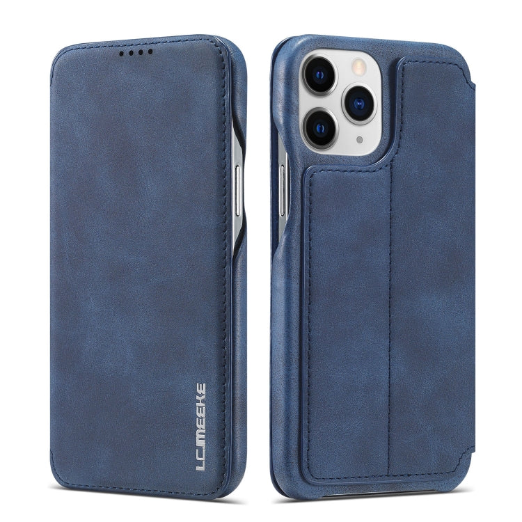 For iPhone 13 Pro Max LC.IMEEKE Hon Ancient Series Horizontal Flip Leather Case with Holder & Card Slot (Blue) - iPhone 13 Pro Max Cases by LC.IMEEKE | Online Shopping UK | buy2fix