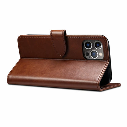 For iPhone 13 GUSSIM Business Style Horizontal Flip Leather Case with Holder & Card Slots & Wallet(Brown) - iPhone 13 Cases by GUSSIM | Online Shopping UK | buy2fix