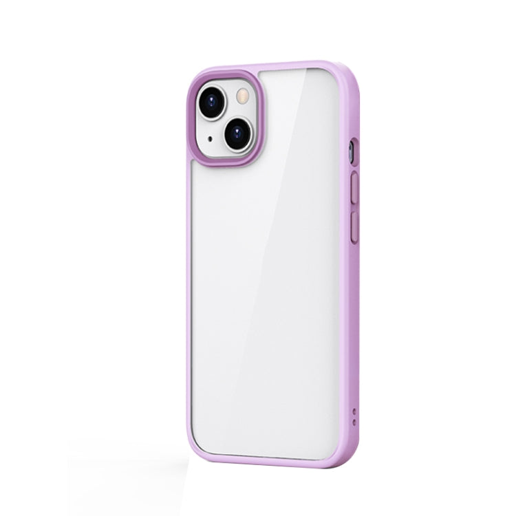 For iPhone 13 mini Ming Shield Hybrid Frosted Transparent PC + TPU Scratchproof Shockproof Case (Purple) - iPhone 13 mini Cases by buy2fix | Online Shopping UK | buy2fix