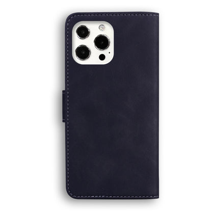 For iPhone 13 Pro Skin Feel Pure Color Horizontal Flip Leather Case with Holder & Card Slots & Wallet (Black) - iPhone 13 Pro Cases by buy2fix | Online Shopping UK | buy2fix