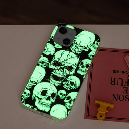 For iPhone 13 mini Luminous TPU Soft Protective Case (Skull) - iPhone 13 mini Cases by buy2fix | Online Shopping UK | buy2fix