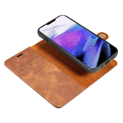 For iPhone 13 Pro DG.MING Crazy Horse Texture Flip Detachable Magnetic Leather Case with Holder & Card Slots & Wallet (Brown) - iPhone 13 Pro Cases by DG.MING | Online Shopping UK | buy2fix