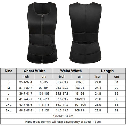 Neoprene Men Sport Body Shapers Vest Waist Body Shaping Corset, Size:XXXL(Black) -  by buy2fix | Online Shopping UK | buy2fix