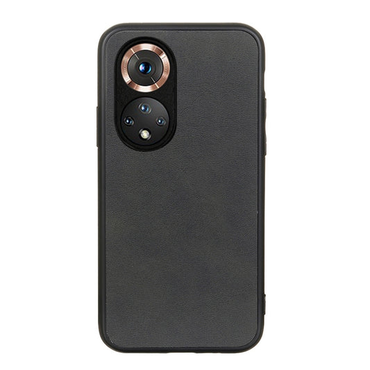 For Honor 50 Accurate Hole Two-color Calf Texture Shockproof Case(Black) - Honor Cases by buy2fix | Online Shopping UK | buy2fix