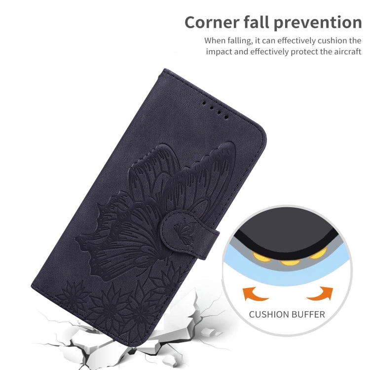 For iPhone 13 Pro Retro Skin Feel Butterflies Embossing Horizontal Flip Leather Case with Holder & Card Slots & Wallet (Black) - iPhone 13 Pro Cases by buy2fix | Online Shopping UK | buy2fix