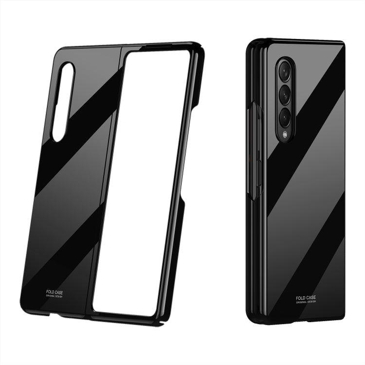 For Samsung Galaxy Z Fold3 5G Shockproof Piano Paint Protective Case(Black) - Galaxy Phone Cases by GKK | Online Shopping UK | buy2fix