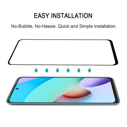 For Xiaomi Redmi 10 25 PCS Full Glue Full Cover Screen Protector Tempered Glass Film -  by buy2fix | Online Shopping UK | buy2fix