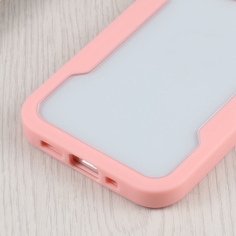 For iPhone 13 mini Acrylic + TPU 360 Degrees Full Coverage Shockproof Protective Case (Pink) - iPhone 13 mini Cases by buy2fix | Online Shopping UK | buy2fix