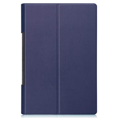 For Lenovo Yoga Tab 11 / YT-J706X Custer Texture Horizontal Flip PU Leather Case with Holder & Sleep / Wake-up Function(Dark Blue) - Lenovo by buy2fix | Online Shopping UK | buy2fix