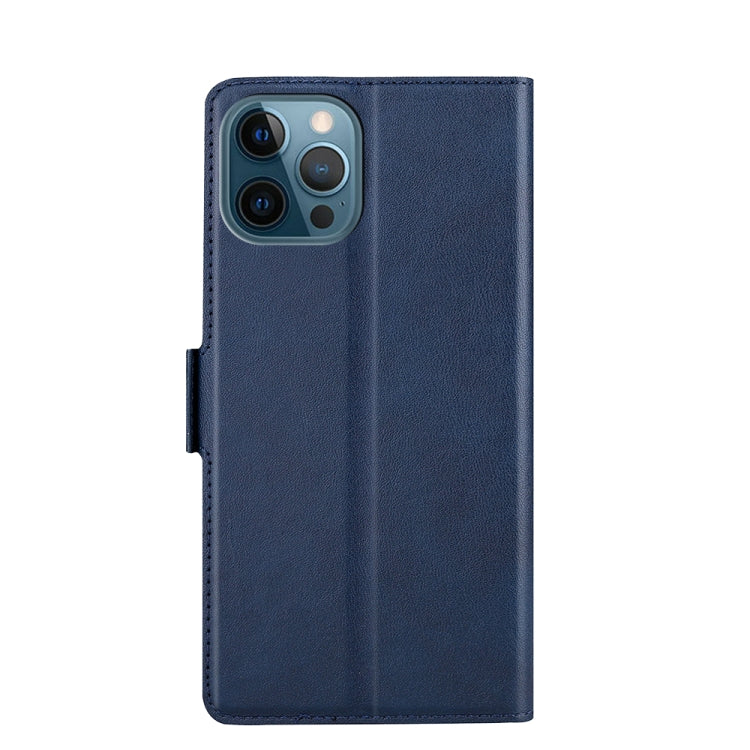 For iPhone 13 Pro Max Ultra-thin Voltage Side Buckle PU + TPU Horizontal Flip Leather Case with Holder & Card Slot (Blue) - iPhone 13 Pro Max Cases by buy2fix | Online Shopping UK | buy2fix