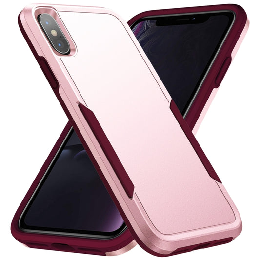 For iPhone X / XS Pioneer Armor Heavy Duty Shockproof Phone Case(Pink) - More iPhone Cases by buy2fix | Online Shopping UK | buy2fix